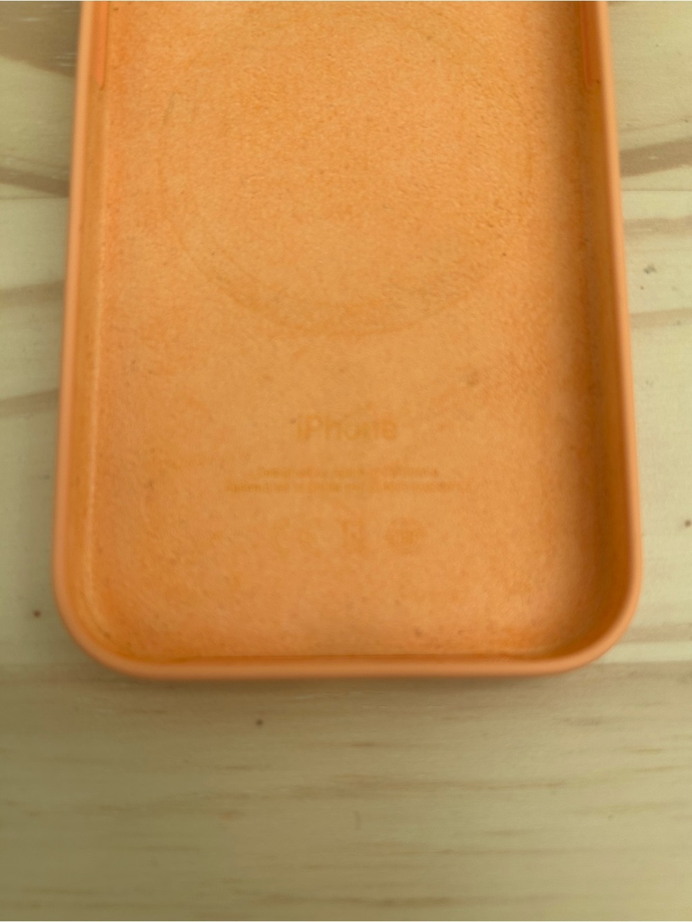 Apple Silicone MagSafe Case for iPhone 15 Pro Orange Sorbet - Picture 7 of 8